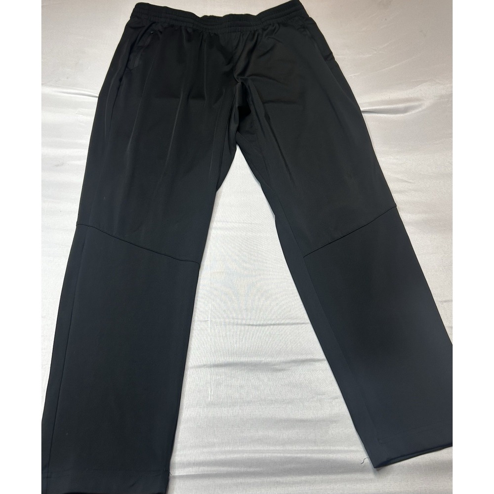 DSG Mens Athletic Pants XL Black Zip Pockets Elastic Waist Training Joggers